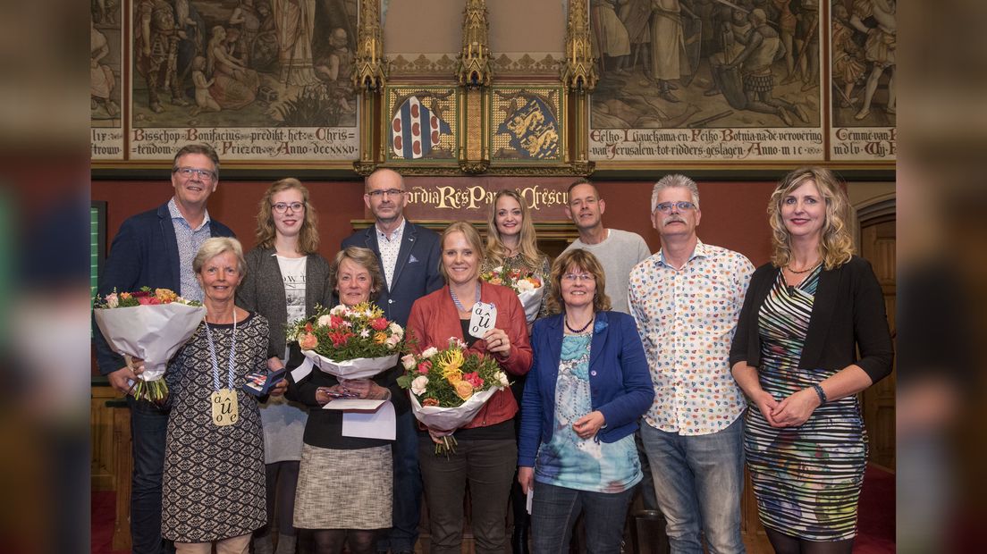 De winners en meiwurkers fan it Grut Frysk Diktee 2017