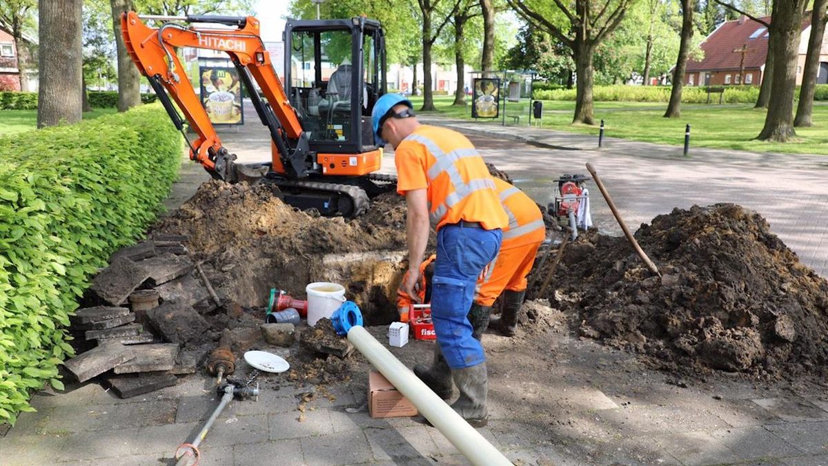 Meerdere huishoudens in de wijk Zuid-Berghuizen in Oldenzaal zonder water
