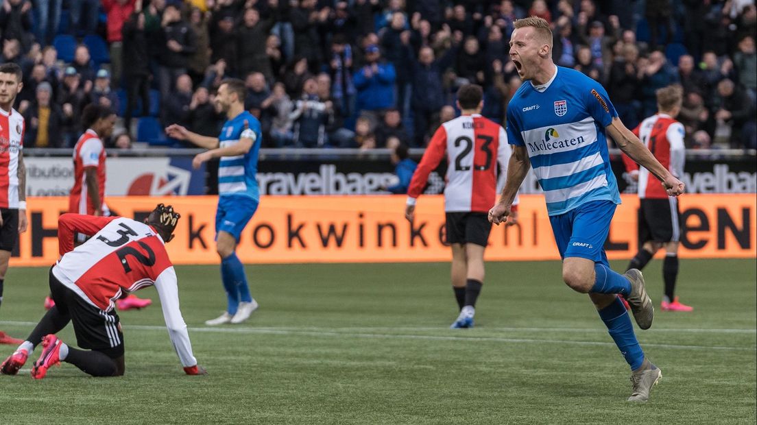 Van Duinen scoorde vorig jaar tegen Feyenoord