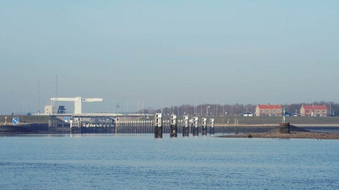 Zandkreeksluis vanaf de Oosterschelde
