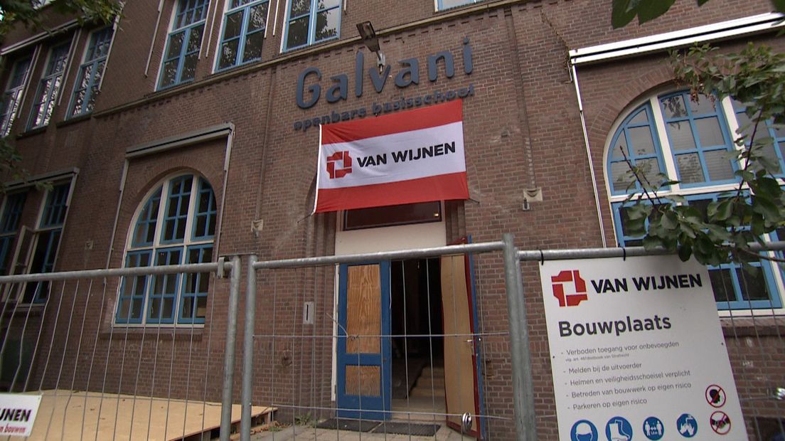 De Galvanischool is al lange tijd een bouwput
