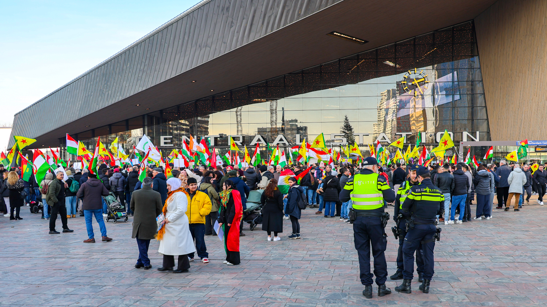 Koerden vroegen vorig weekend al aandacht voor de situatie in Syrië.