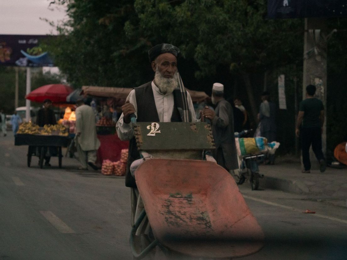 Straatbeeld in Kabul
