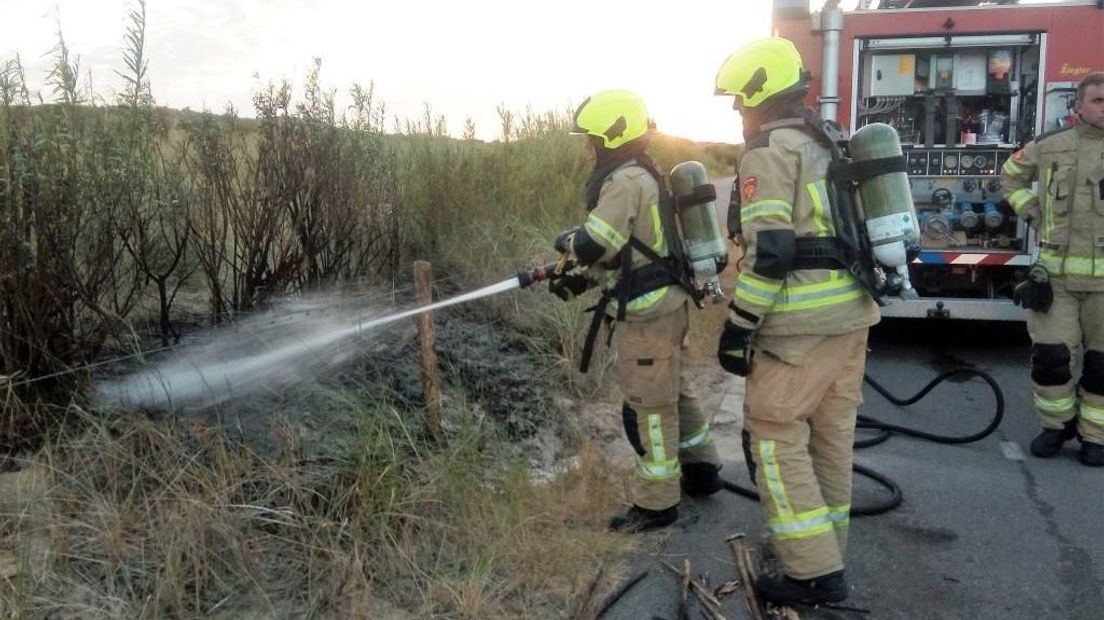 Brandweer had handen vol aan buitenbranden