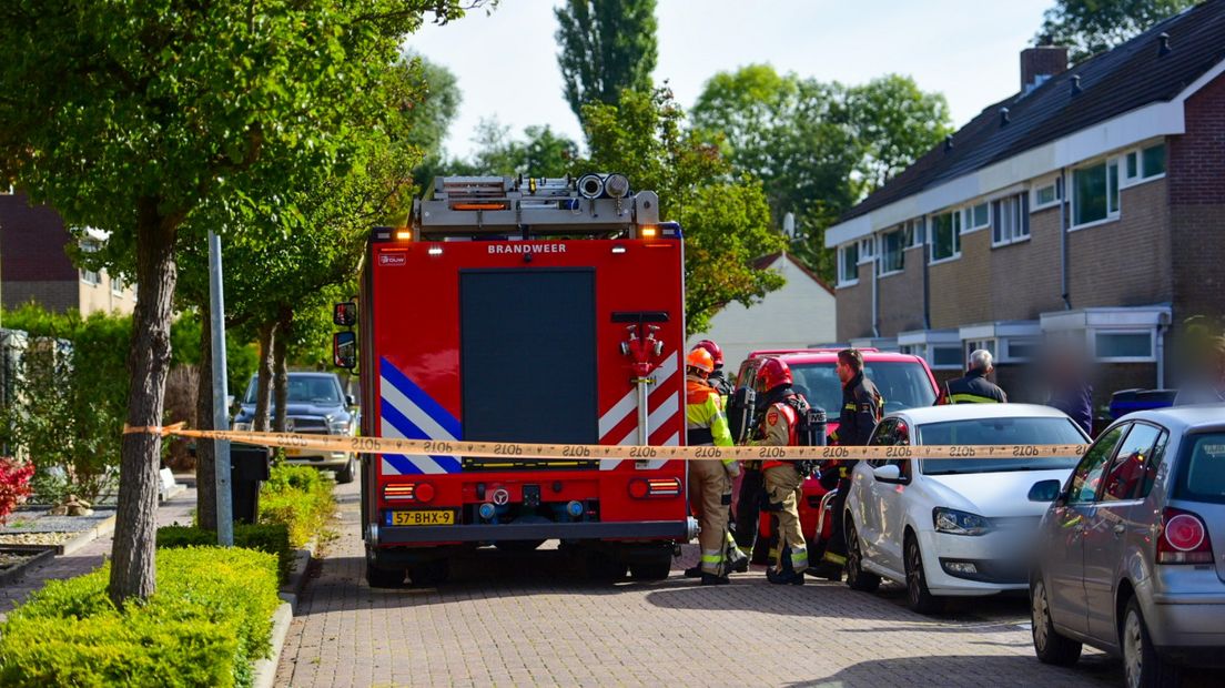 De Poststraat in Finsterwolde is afgesloten