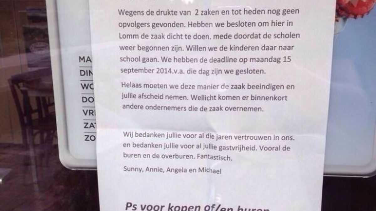 Laatste winkeltje in Lomm is gesloten