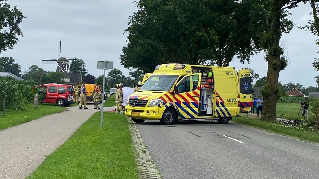 Het ongeval gebeurde op de Renswoudsestraatweg.