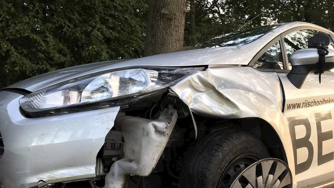 Schade aan lesauto