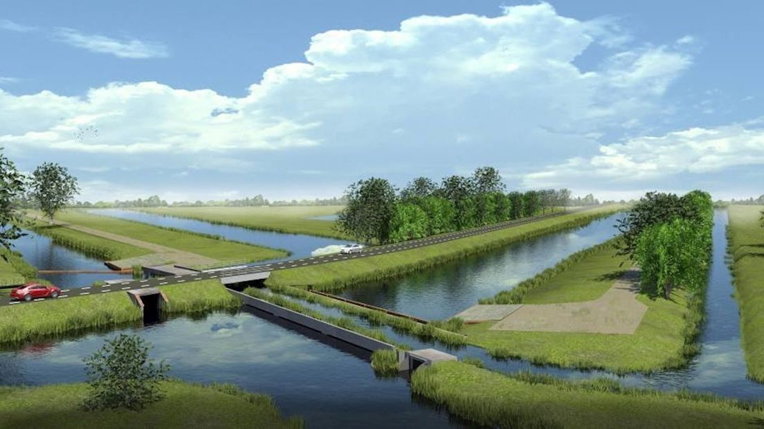 Het eco-aquaduct in Rouveen wordt vandaag in gebruik genomen