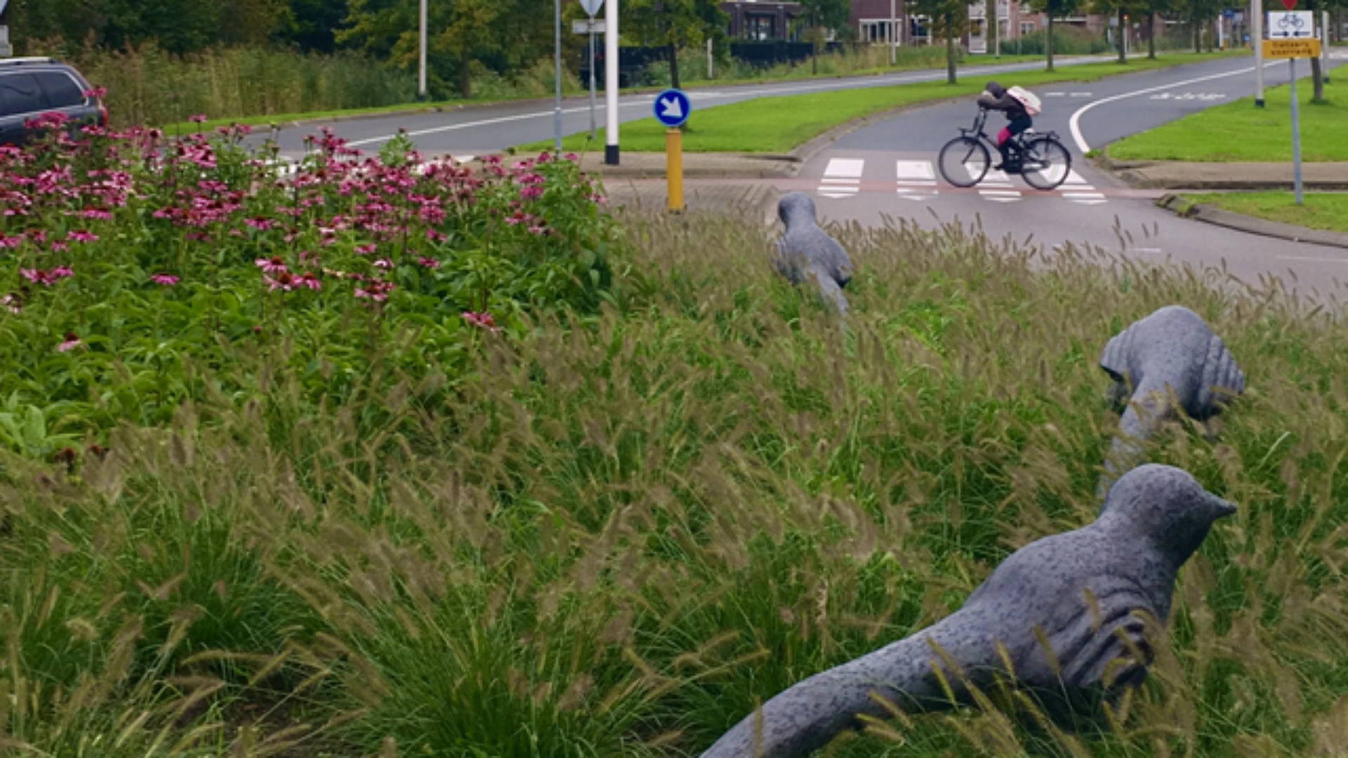 Het kunstwerk Droomeiland was doelwit van vandalen.