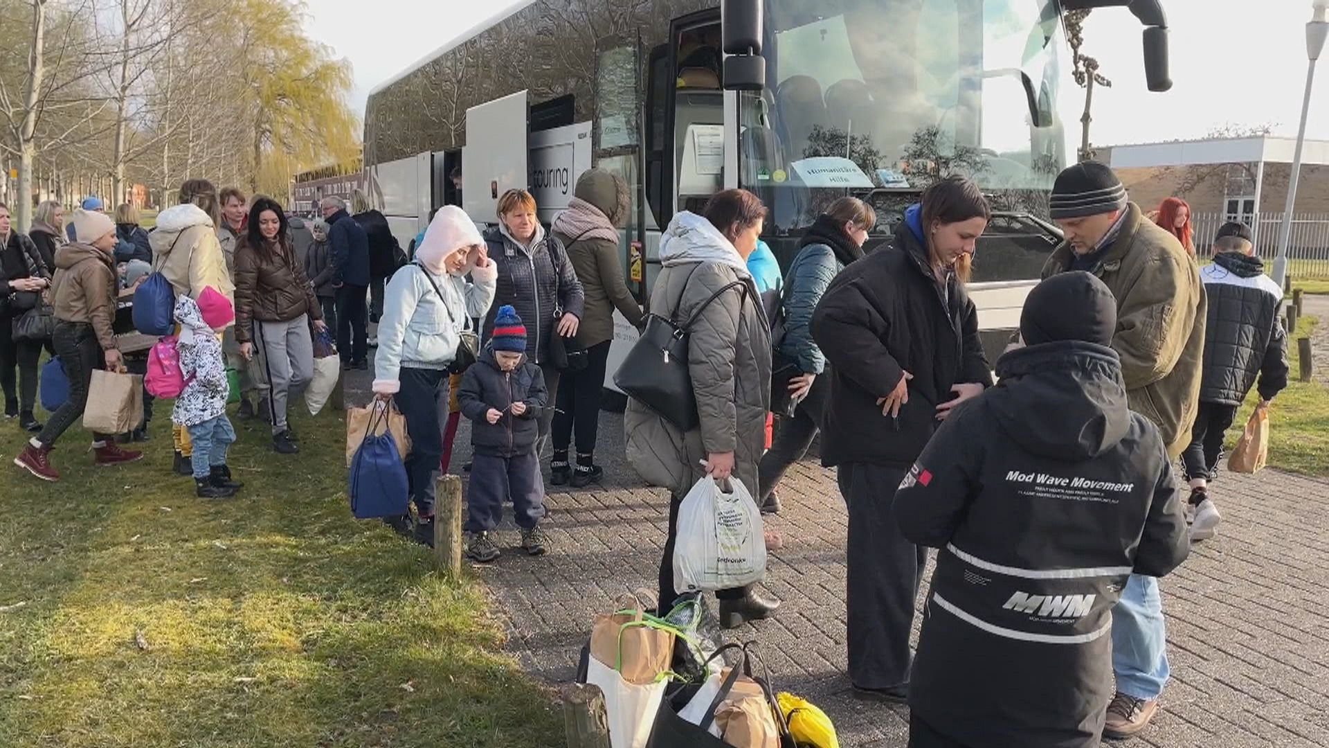 Vluchtelingen kwamen afgelopen jaar aan bij de opvang in Nij Mellens
