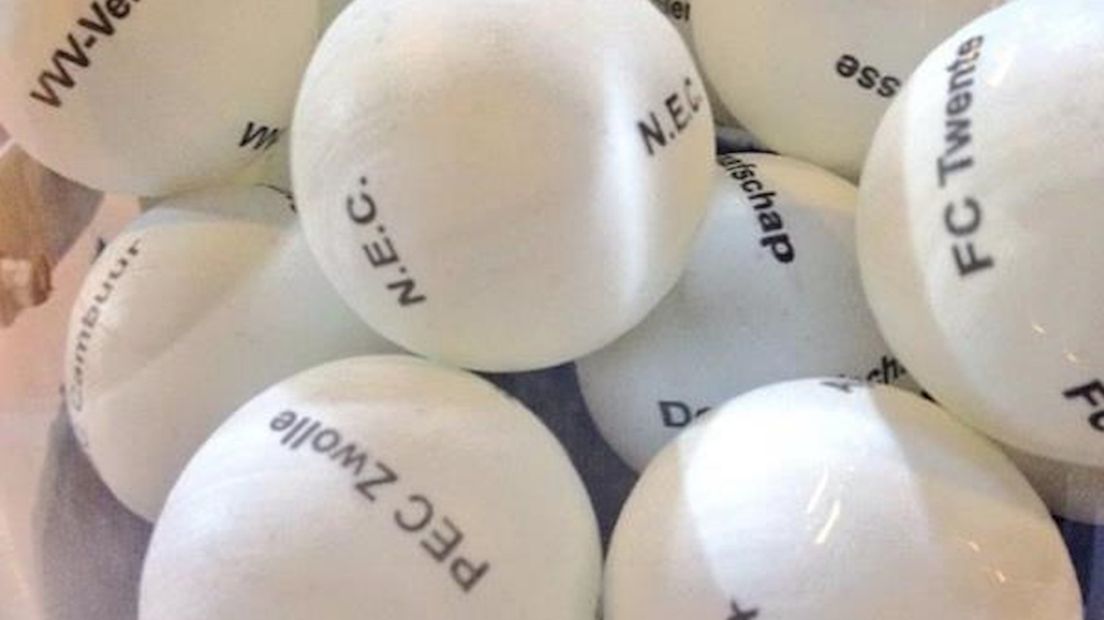 Loting achtste finales KNVB-beker
