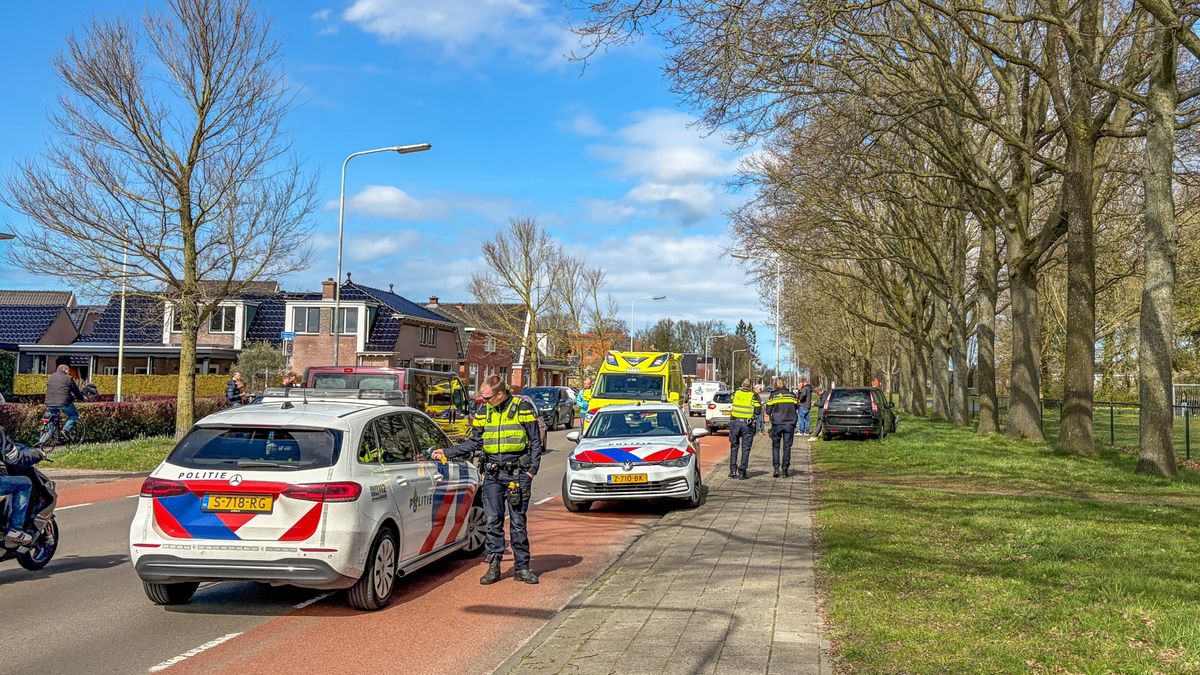 Botsing met drie auto's in Drachten