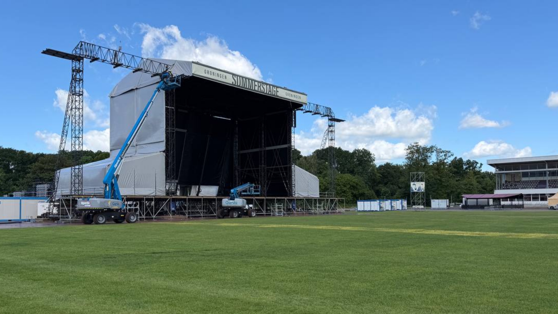 Podium in Stadspark staat anders voor komende concerten: 'Mu