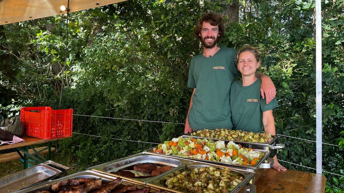 Pigstock-oprichter Jonathan kookt uit eigen tuin voor zeventig vrijwilligers