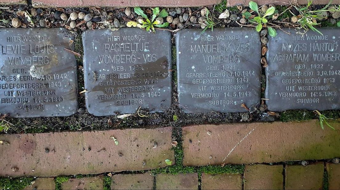 De Stolpersteine voor de familie Vomberg