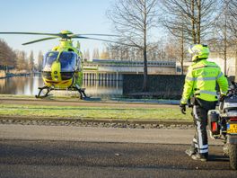 Traumahelikopter landt in Leidsche Rijn na ongeval bij bergingsbedrijf Collewijn