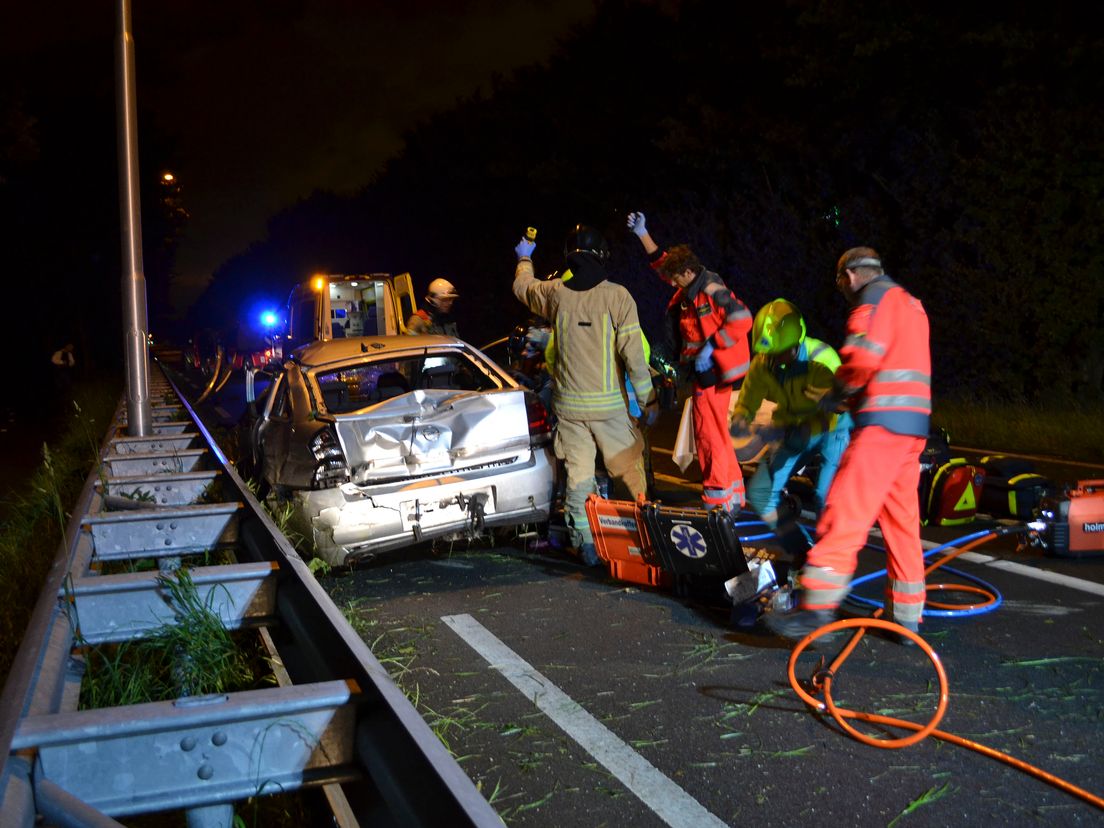 Ongeluk op de N209 bij Bergschenhoek