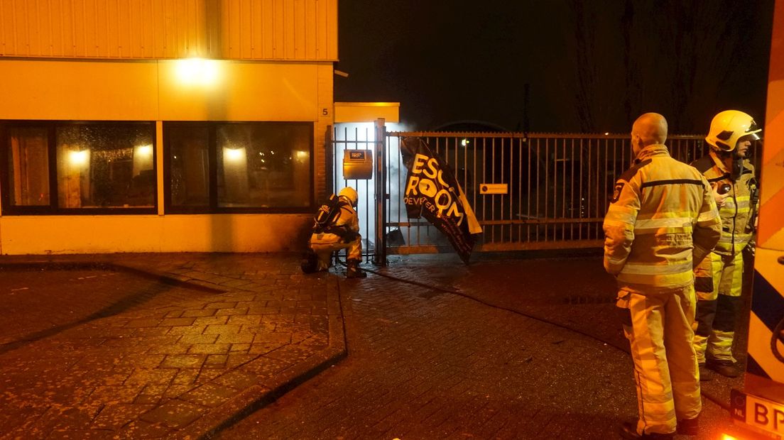 Brand in container in Deventer