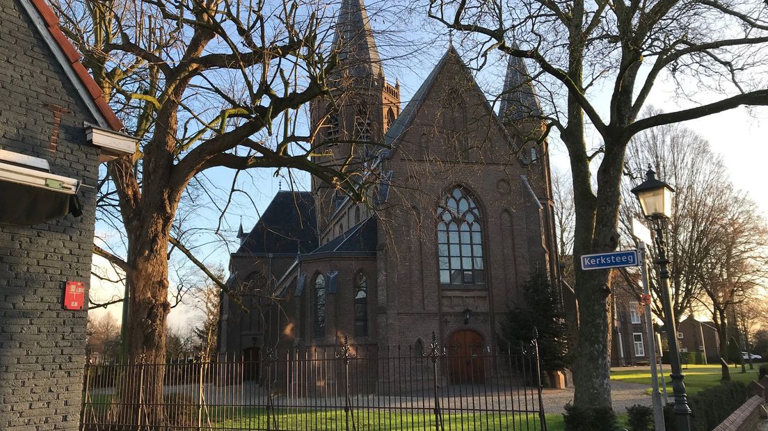 De kerk in Houten.