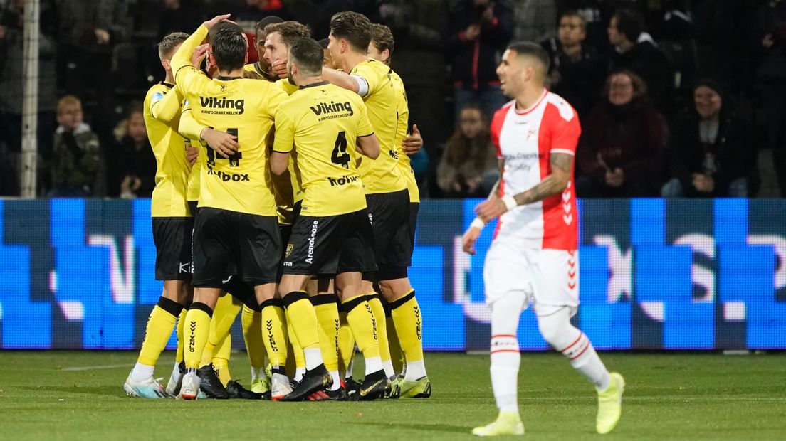 FC Emmen ging voor de zevende keer onderuit op vreemde bodem (Rechten: Hollandse Hoogte)