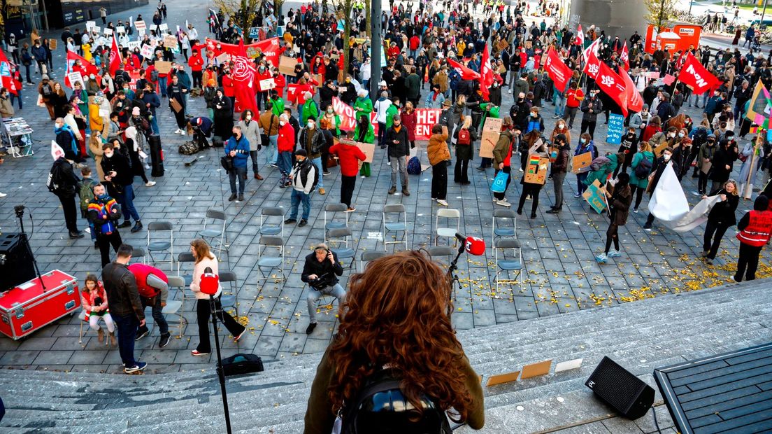 Woonprotest Jaarbeursplein Utrecht