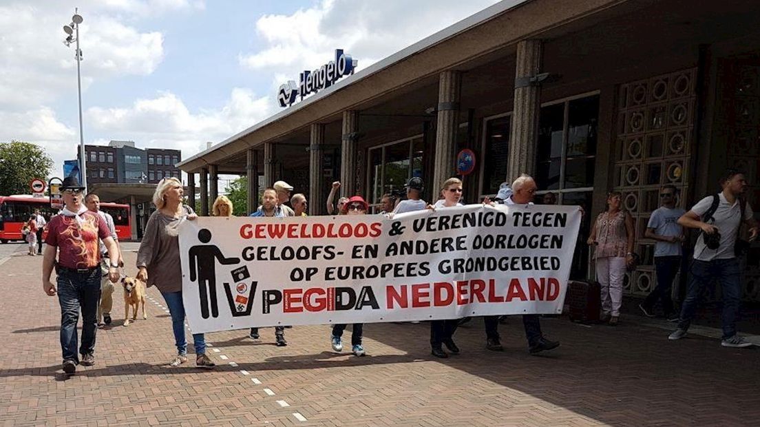 Pegida week onlangs uit naar Hengelo na verbod