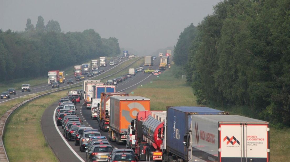 File op A1 na ongeluk