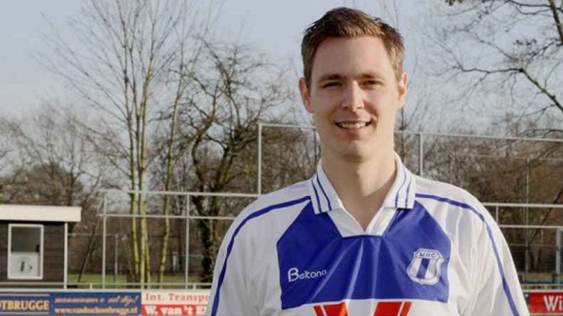 Vincent Oosterkamp in het shirt van zijn nieuwe club (Rechten: website WHC)