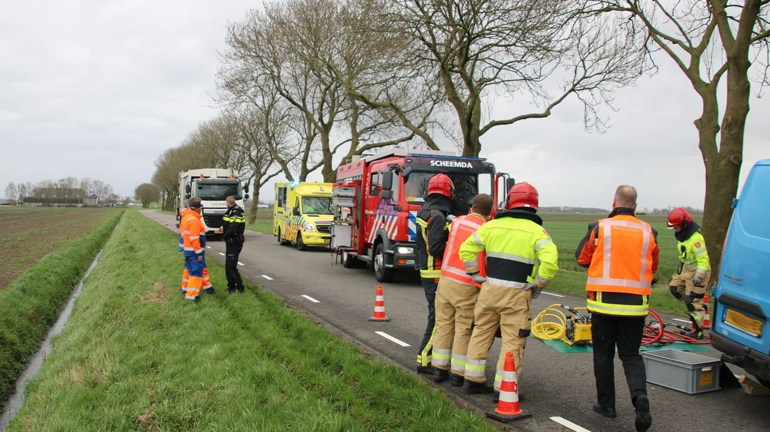 De hulpdiensten zijn ter plaatse