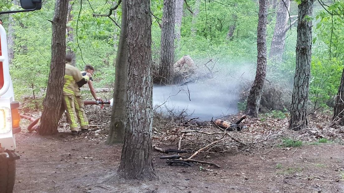 De brand in het bos in Rijssen