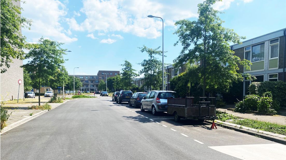De Berezinadreef in Overvecht waar de schietpartij plaatsvond.