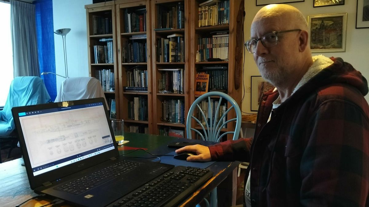 Vlissinger vindt zeldzame tekening van Nederlandse onderzeeboot