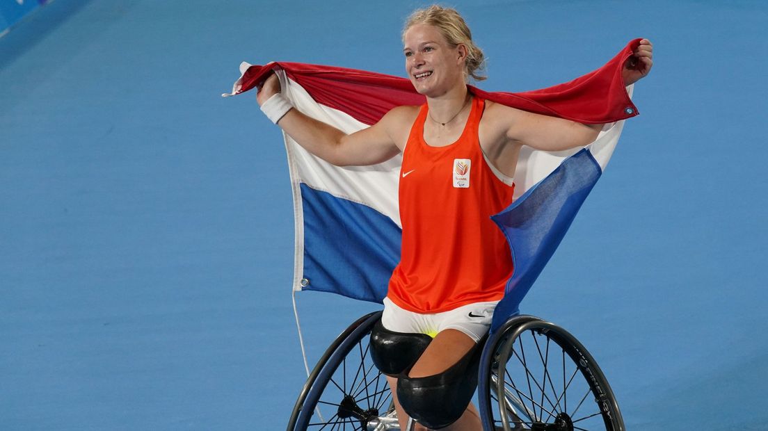 Paralympisch kampioen Diede de Groot is hét uithangbord van tenniscentrum Nieuwe Sloot