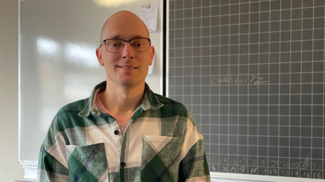 Sjoerd van Huis heeft een schoolbord in zijn kamer