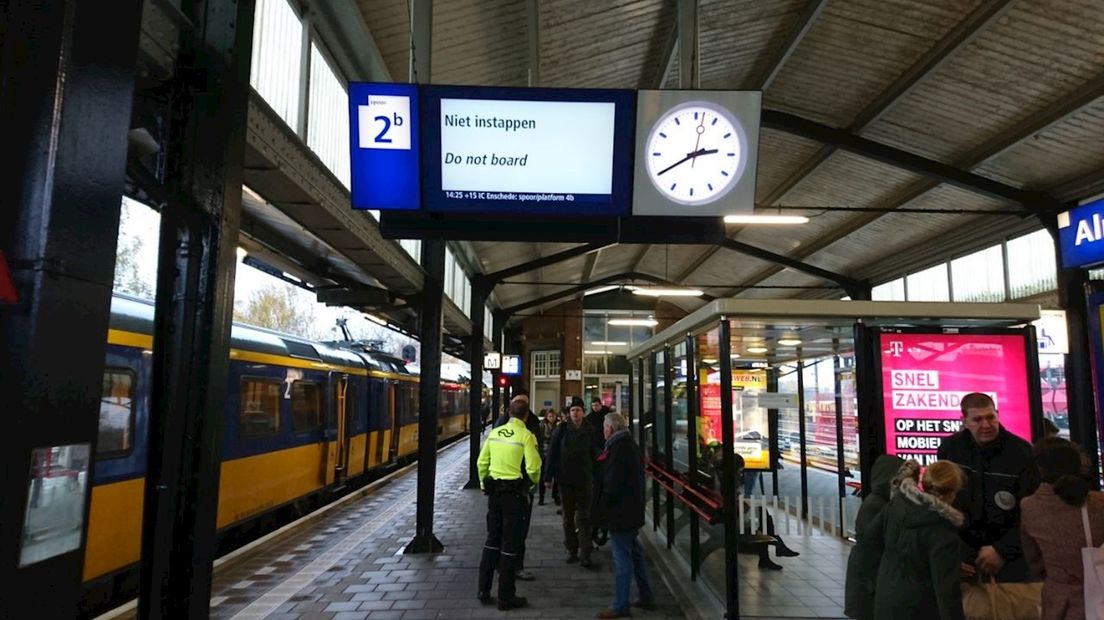 Het station in Deventer