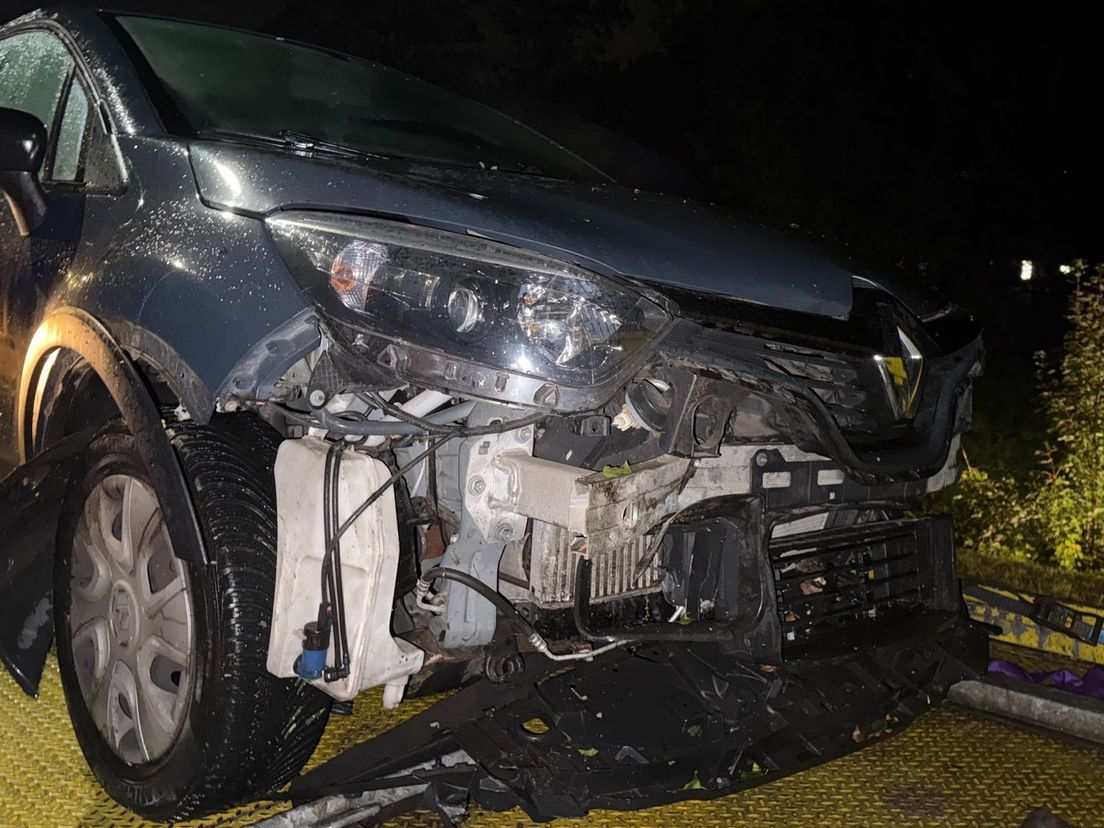 Een berger sleepte de auto af.