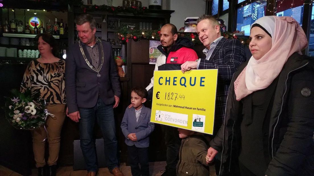 De cheque werd vanochtend overhandigd