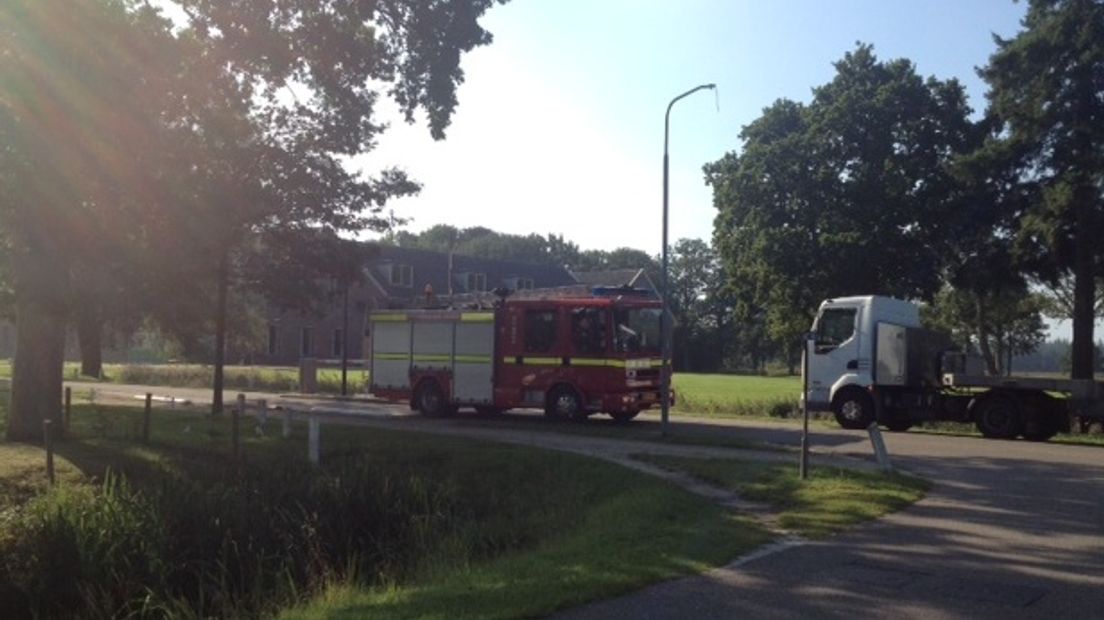 Brandweer onderweg naar de melding