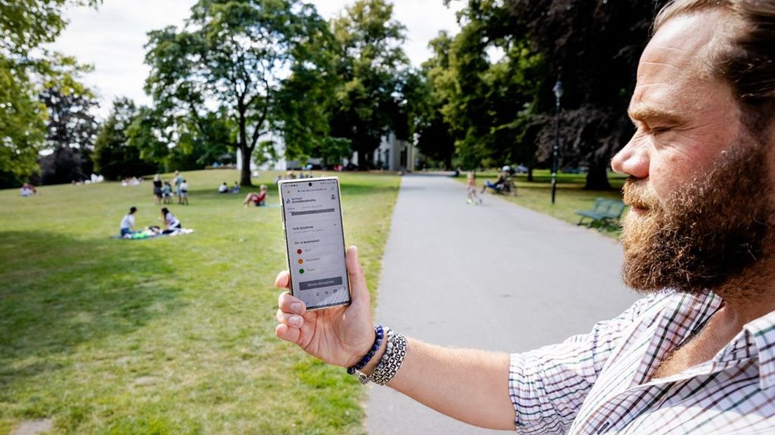 Via een app konden toeristen zien hoe druk het was op toeristische trekpleisters in Gelderland.