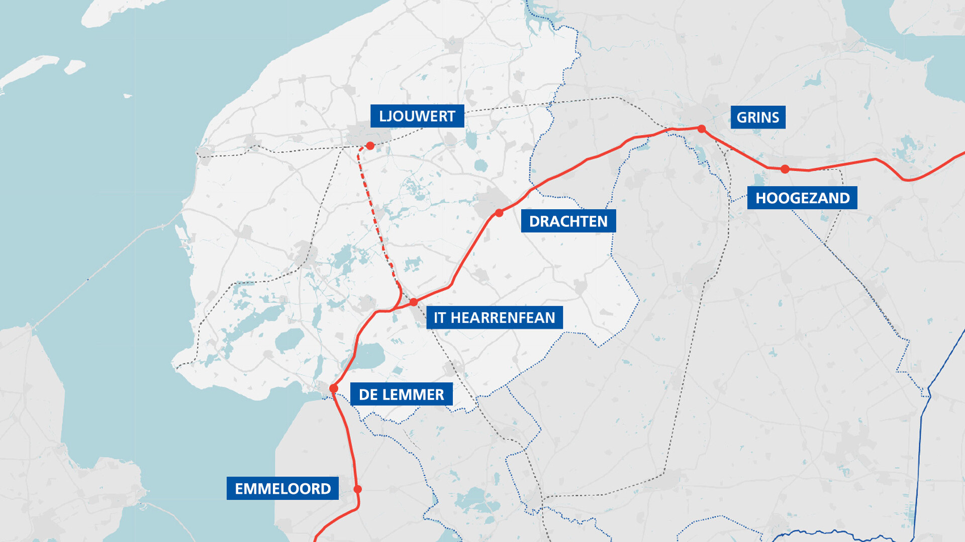 De Lelyline moat in rappere ferbining wêze tusken Noard-Nederlân en de Rânestêd