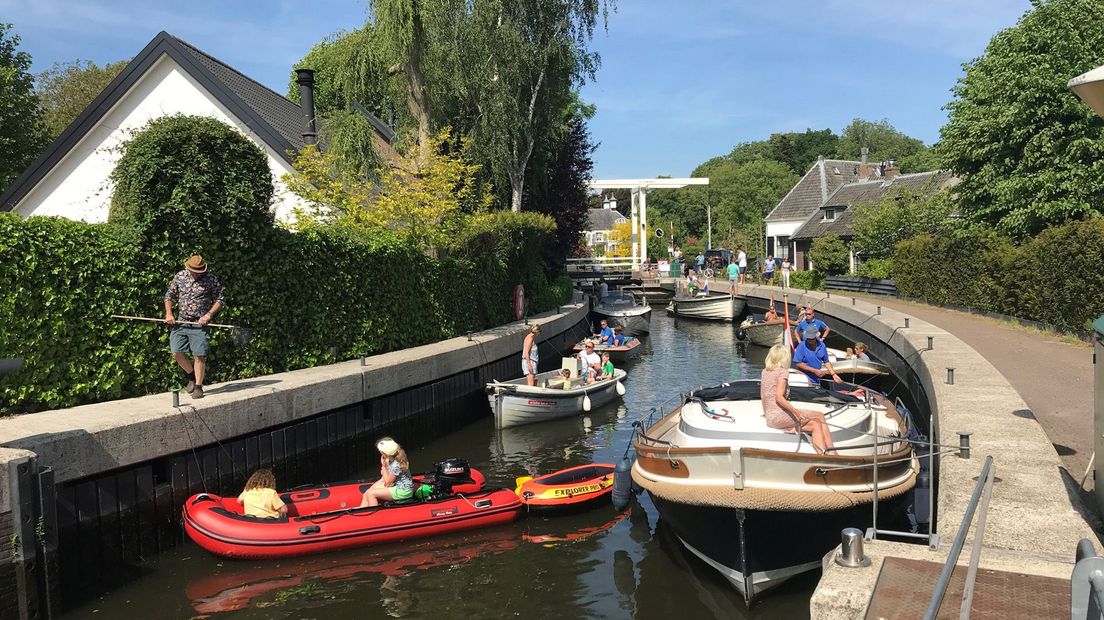 File in de sluis van Loenen.