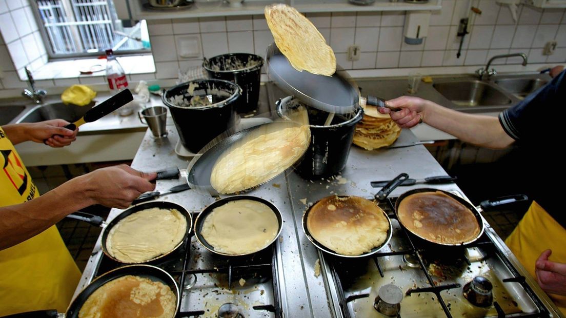 Pannenkoeken bakken is een traditie tijdens Maria Lichtmis