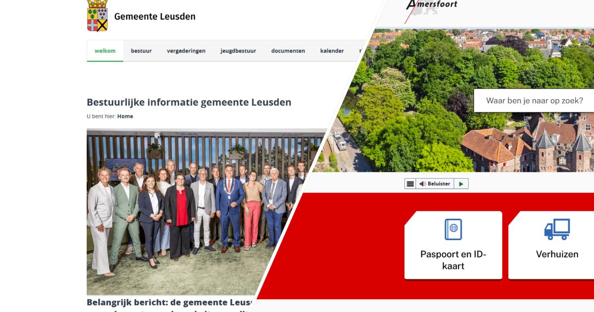 Websites gemeentes en raden Amersfoort en Leusden weer online