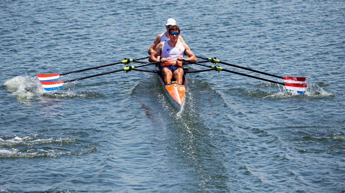 Stef Broenink en Melvin Twellaar in de dubbeltwee