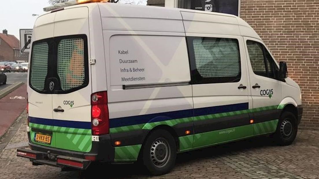 Busje Cogas rijdt op gas