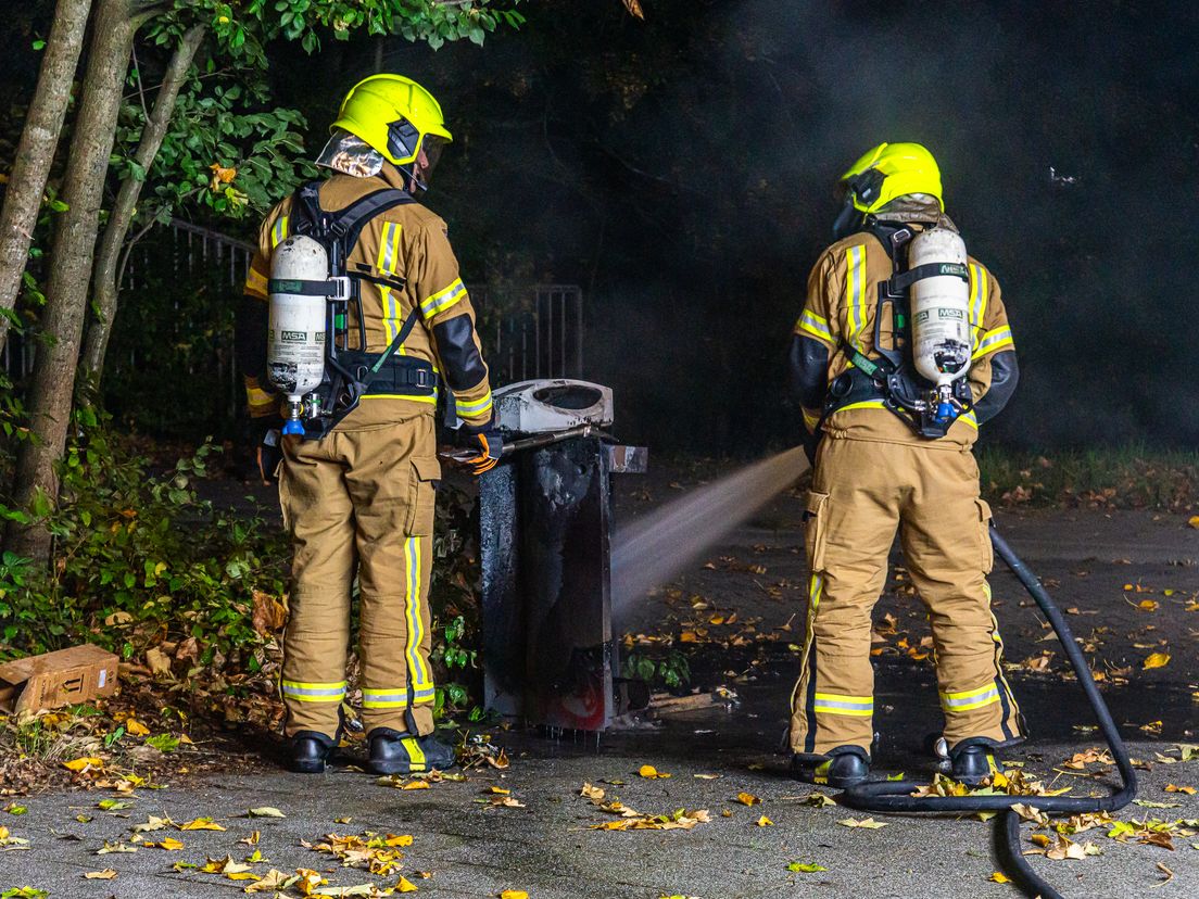 De brandweer in actie