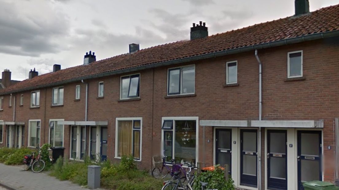 De duplexwoningen aan de Juliana van Stolbergstraat worden als eerst gesloopt (Rechten: Google Streetview)