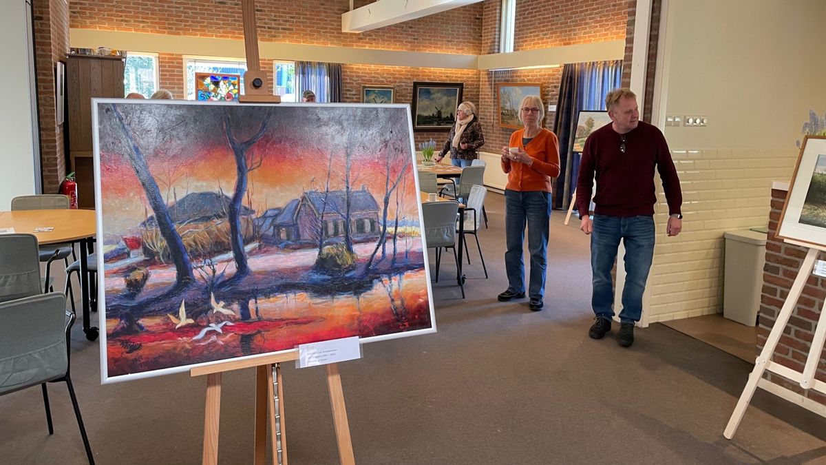 160 schilderijen gemaakt in De Ronde Venen bij elkaar: 'Brengt verhalen over vroeger los'