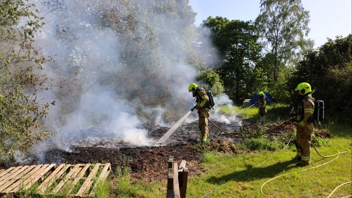 Brand op terrein bij woonlocatie Leger Des Heils